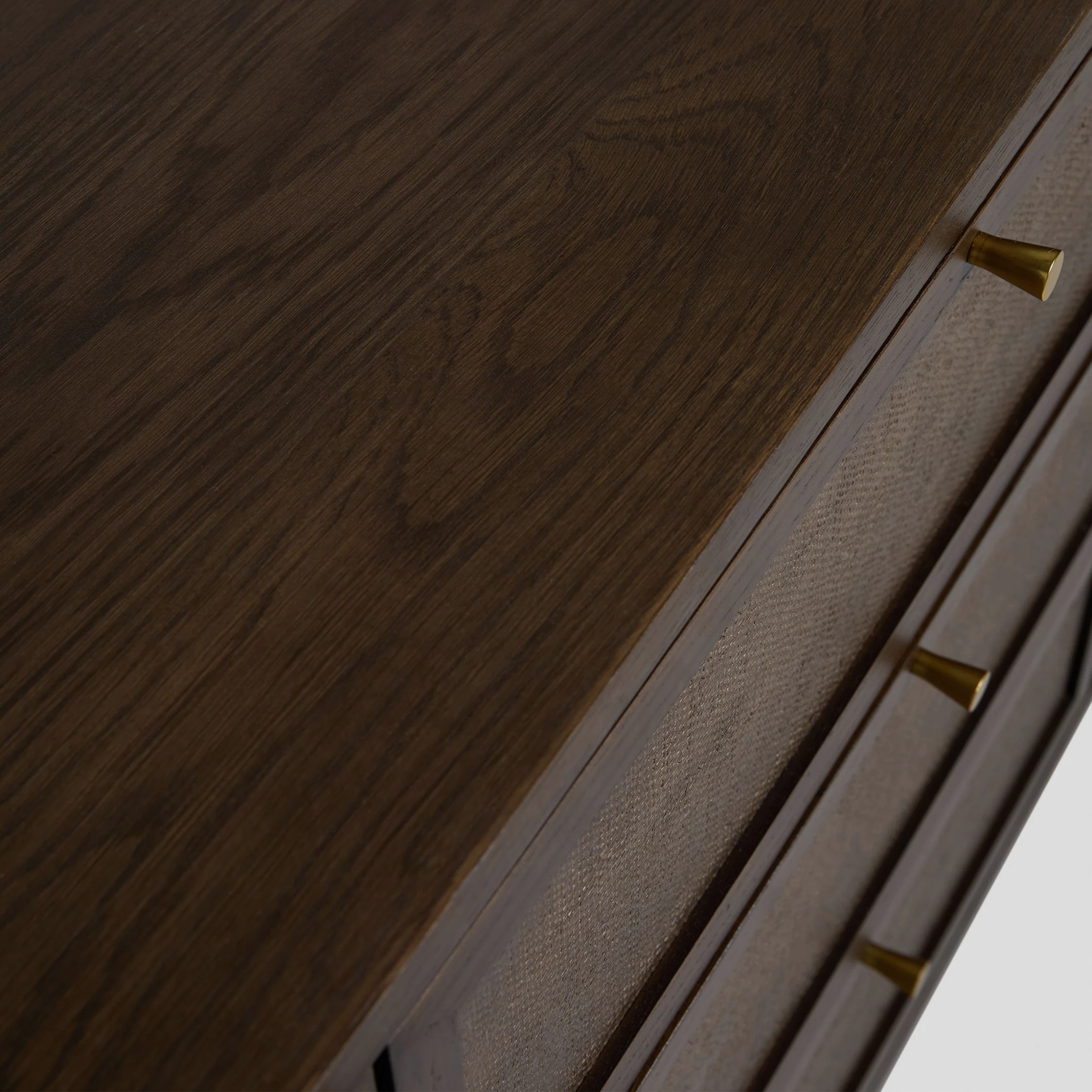 Caligo Cane Sideboard – Dark Walnut Elegance