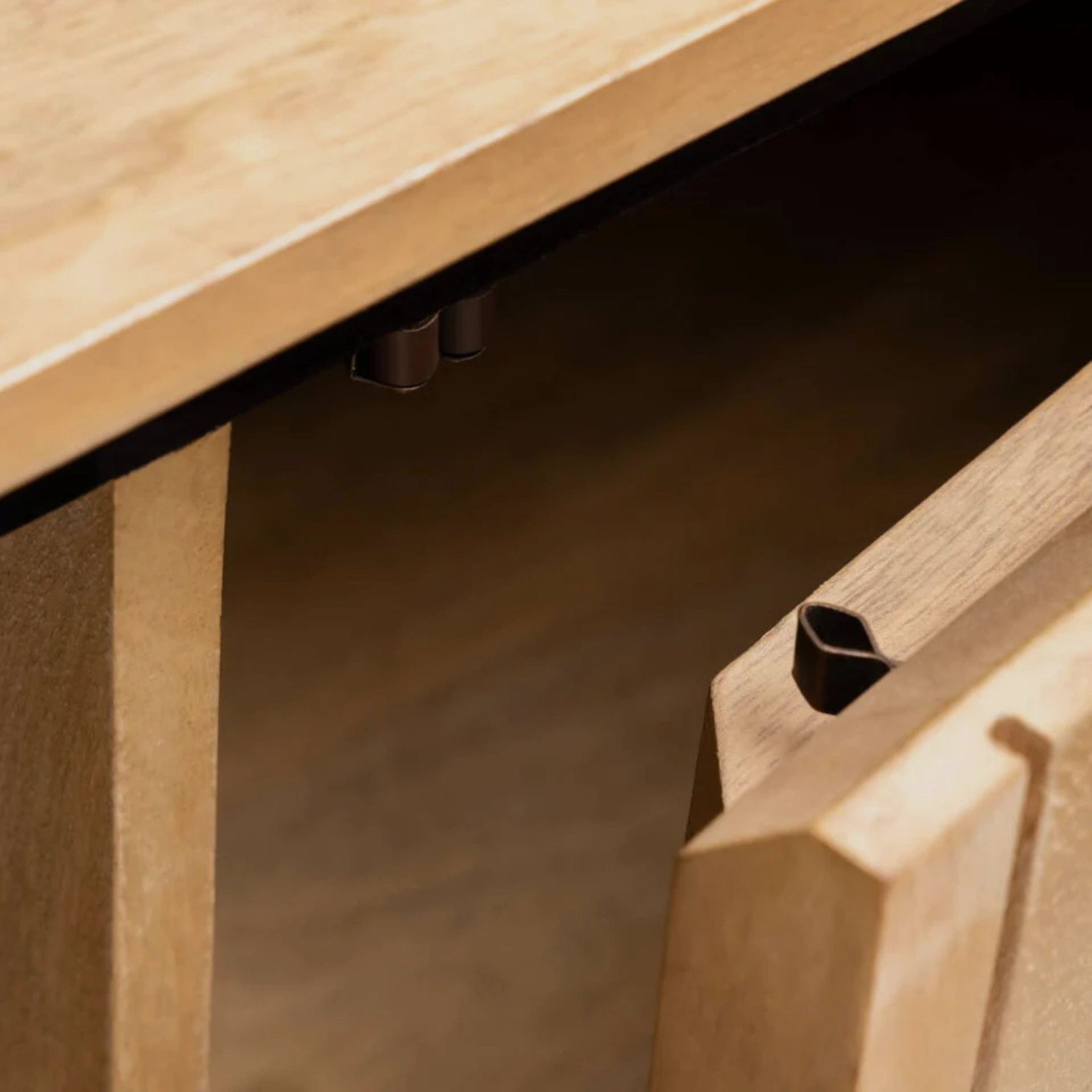 ORIEL Sideboard – Vertical Slat Elegance in Natural Oak