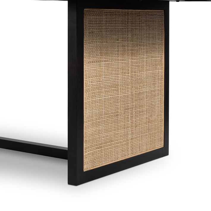 Dennis Woven Dining Table – Coastal Calm in a Whitewashed Finish