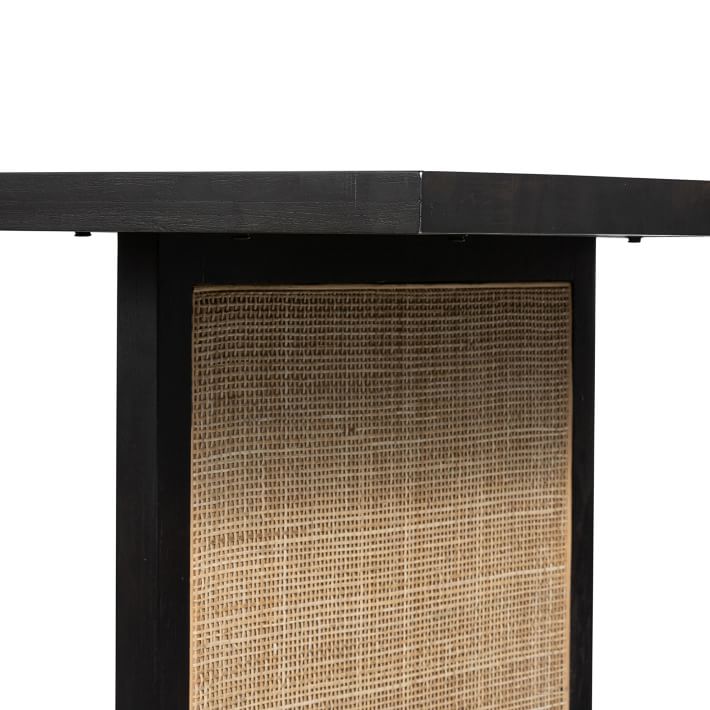 Dennis Woven Dining Table – Coastal Calm in a Whitewashed Finish