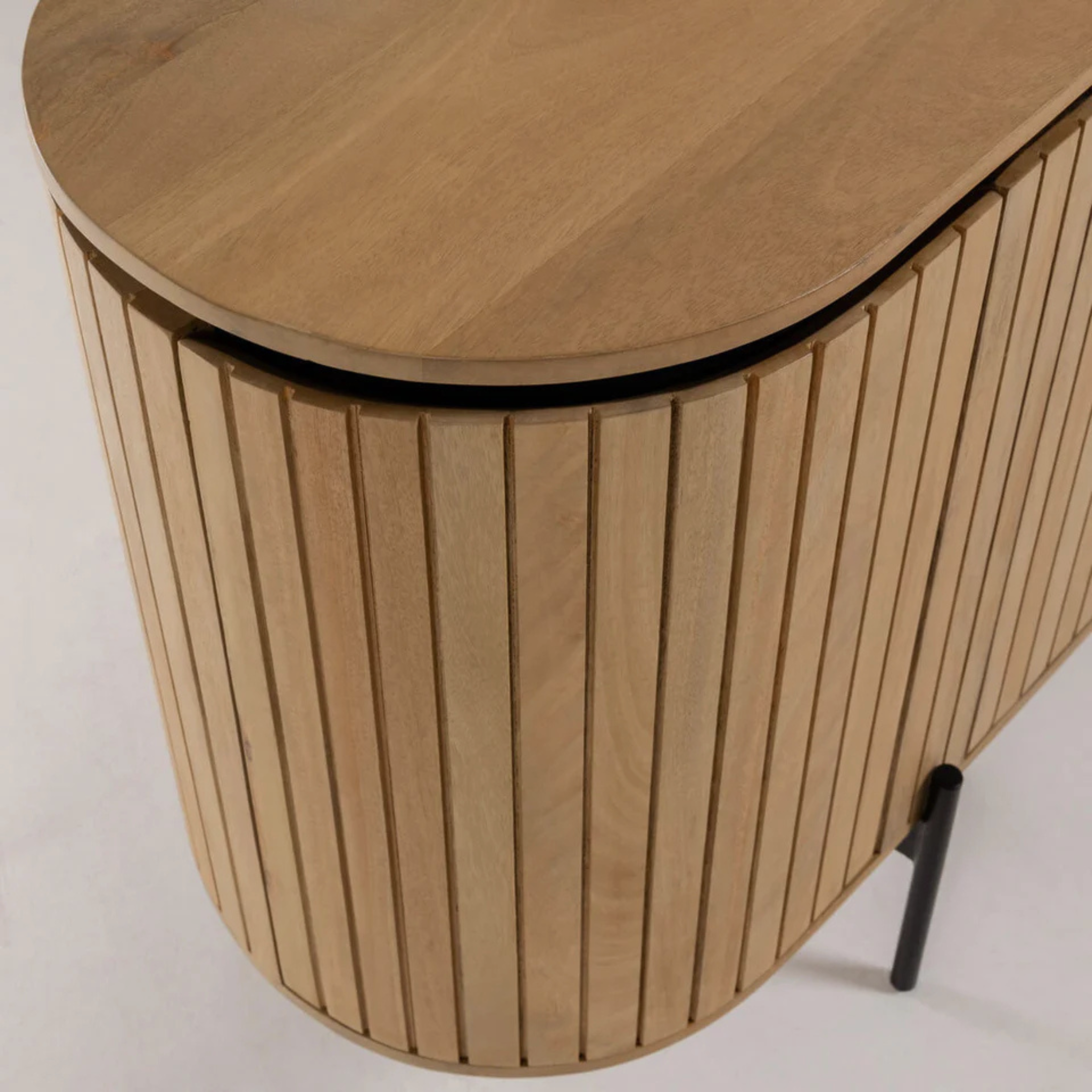 ORIEL Sideboard – Vertical Slat Elegance in Natural Oak