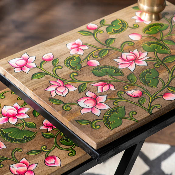 Ziva Hand-Painted Nesting Tables (Set of 2)