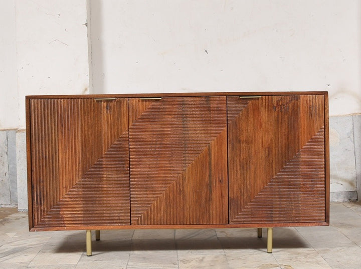 Zayn Fluted Wooden Sideboard