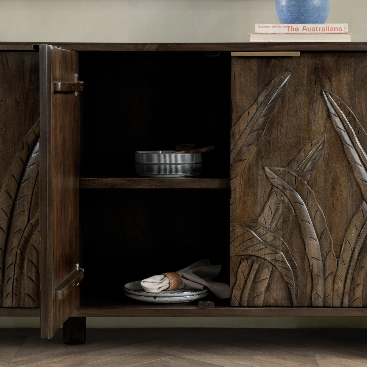 Ledro 82'' Wide Mango Solid Wood Sideboard