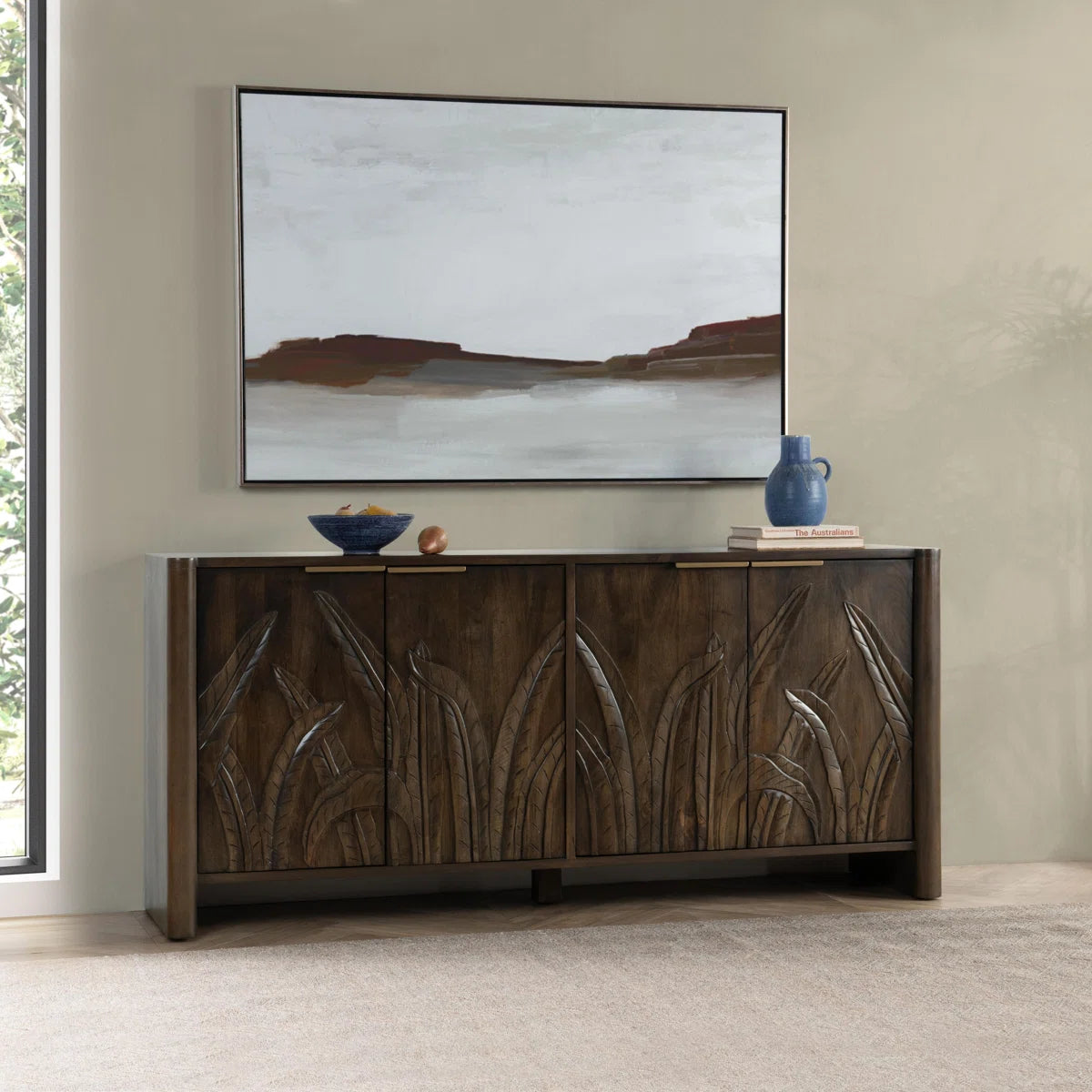 Ledro 82'' Wide Mango Solid Wood Sideboard