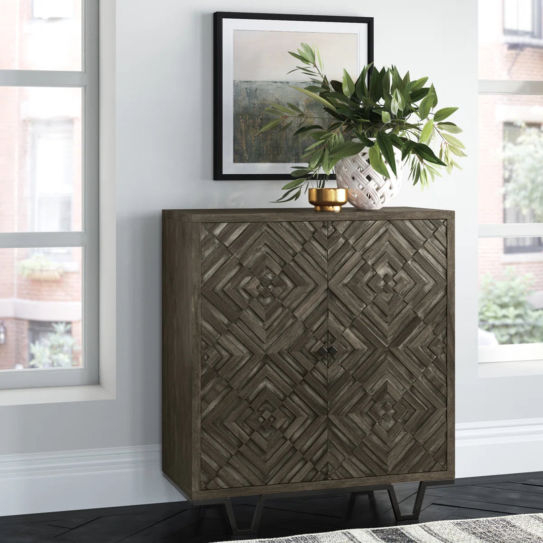 Maroma Solid Wood Storage Cabinet