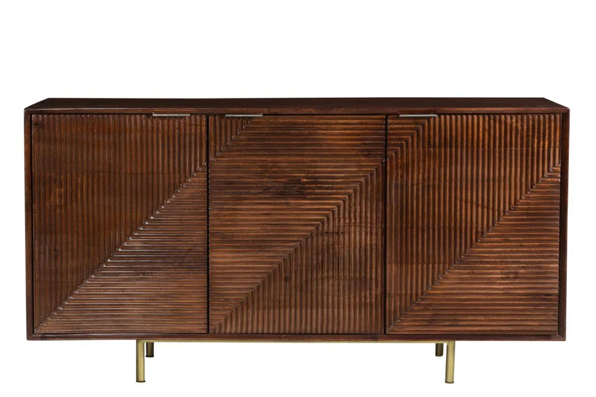 Zayn Fluted Wooden Sideboard
