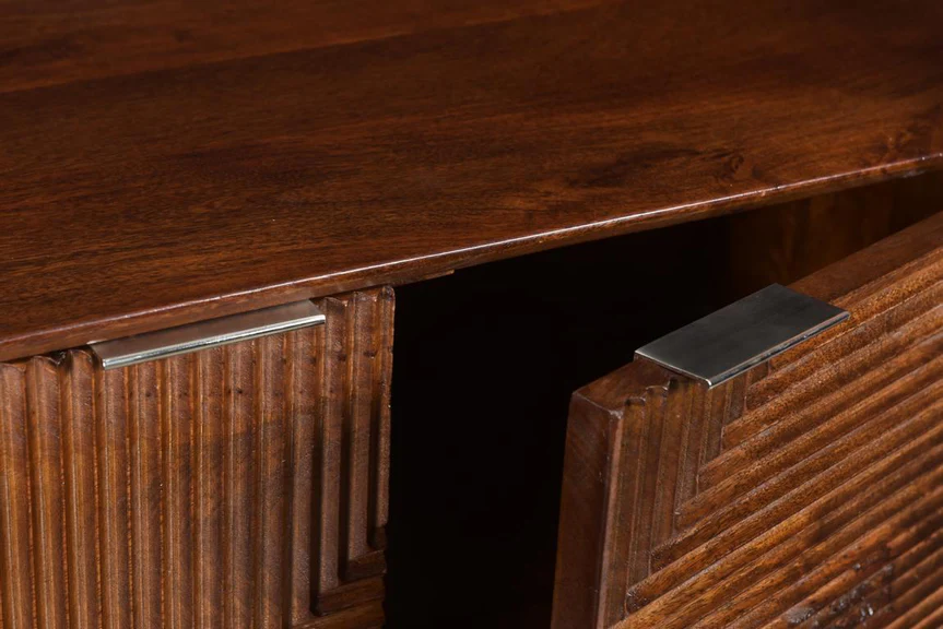 Zayn Fluted Wooden Sideboard
