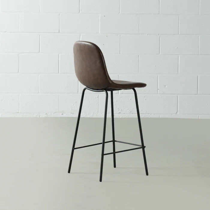 MILAN – Brown Leather Bar Stool