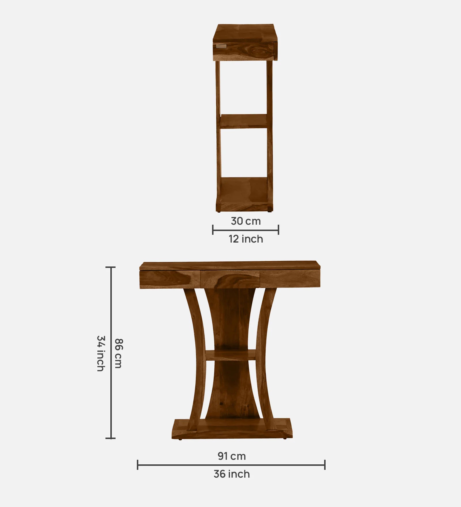 Torino Sheesham Wood Console Table