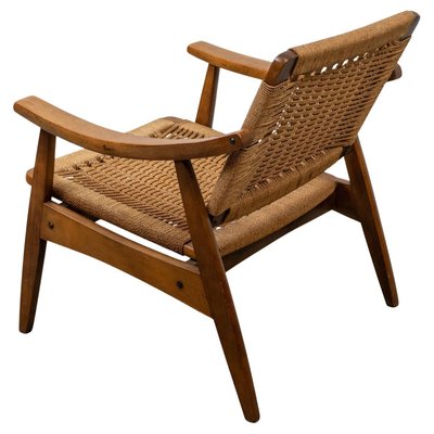 Vintage Rope Woven Lounge Chair