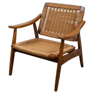 Vintage Rope Woven Lounge Chair