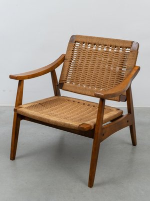 Vintage Rope Woven Lounge Chair